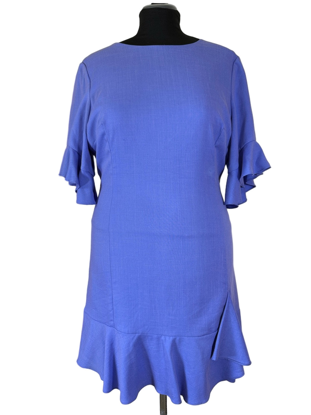 Gianni Bini Periwinkle Powder Blue Ruffle-Sleeve Mini Dress SKUJOY002